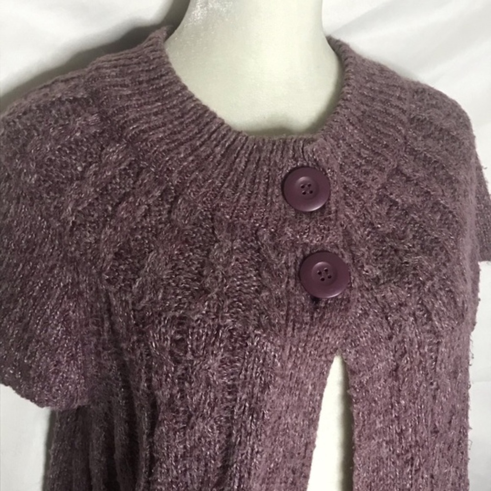 💎 Sonoma chunky cable knit short sleeve cardigan - Picture 2 of 8